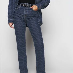 Reformation Cynthia high rise straight long jeans